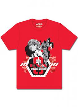 Evangelion T-Shirt - Rei EVA 0 Red (L)
