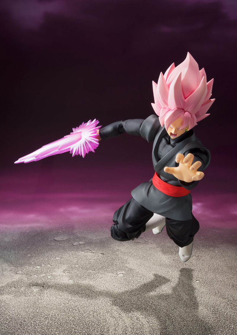 Review GOKU BLACK SH Figuarts Dragon Ball Super - SSJ Rosé - Bandai boneco  brinquedo em português 