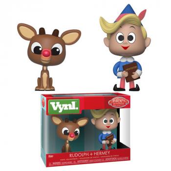 Rudolph the Red-Nosed Reindeer Vynl. Figure - Rudolph & Hermey (2-Pack)
