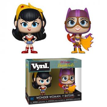DC Comics Bombshells Vynl. Figure - Wonder Woman & Batgirl (2-Pack)