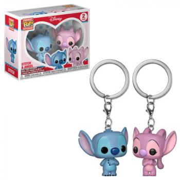 Lilo & Stitch Pocket POP! Key Chain - Stitch & Angel (2-Pack) (Disney)
