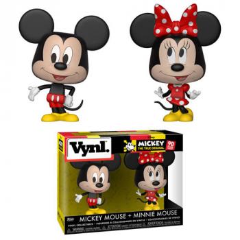 Mickey Mousse  Vynl. Figure - Mickey & Minnie Mouse (2-Pack) (Disney)