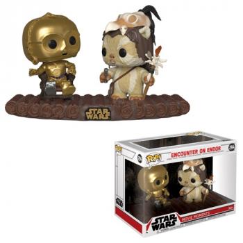 Star Wars POP! Vinyl Figure - C3-PO & Ewok Movie Moment