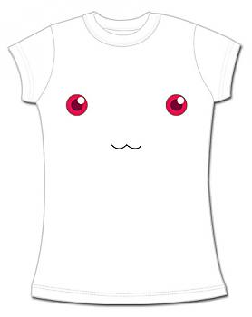 Puella Magi Madoka Magica T-Shirt - Kyubey Face (Junior L)