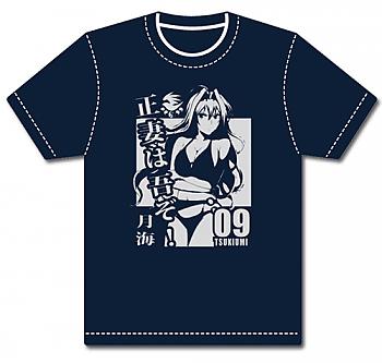 Sekirei T-Shirt - Tsukiumi Bikini Navy Blue (L)
