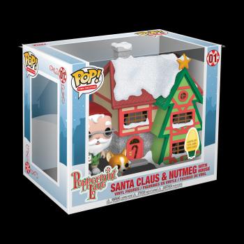 Holiday POP! Town Vinyl Figure - Santa's House /w Santa & Nutmeg