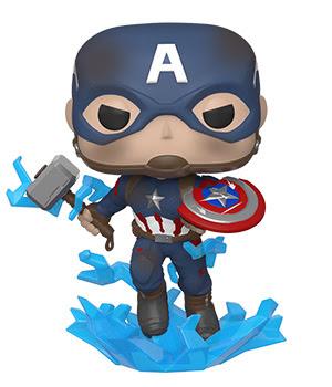 Avengers Endgame POP! Vinyl Figure - Captain America w/ Broken Shield & Mjolnir