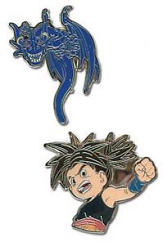 Blue Dragon Pins - Shu and Blue Dragon (Set of 2)