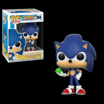 Boneco Sonic The Hedgehog Emerald Pop Funko 284 - Sonic The