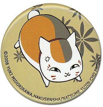 Natsume's Book Of Friends Button - Nyanko Running