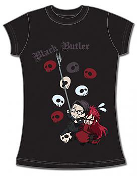 Black Butler T-Shirt - Spears & Grell (Junior XXL)
