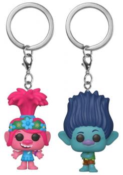 Trolls World Tour POP! Key Chain - Poppy and Branch (Set of 2) (Special Edition)