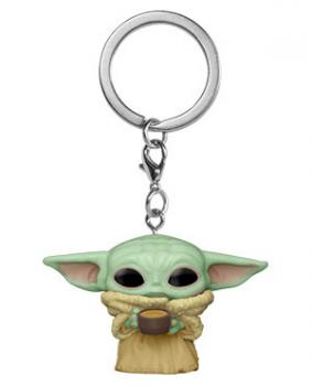 Star Wars: Mandalorian Pocket POP! Key Chain - The Child with Cup 