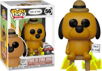 POP Icons POP! Vinyl Figure - This is Fine Dog  (Special Edition) [COLLECTOR]