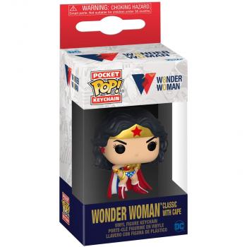Wonder Woman 80th Anniversary POP! Key Chain - Classic w/ Cape 