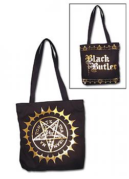 Black Butler Tote Bag - Pentacle Mark