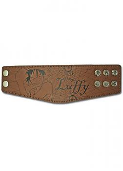 One Piece Leather Wristband - Luffy