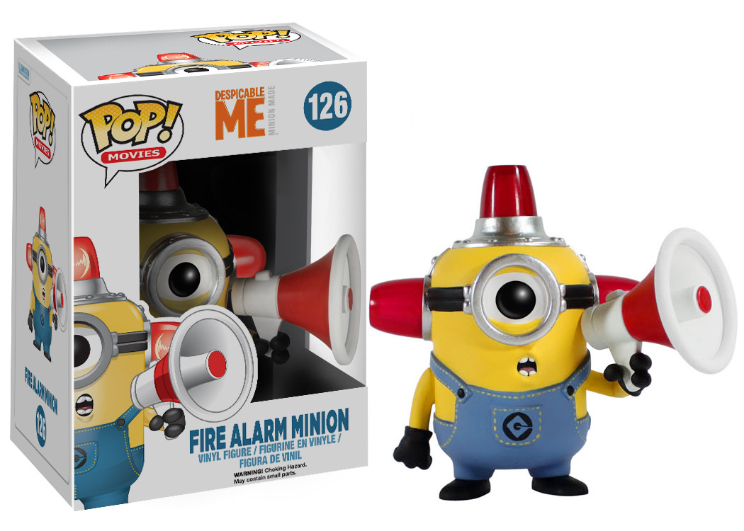 Despicable Me 2 POP! Vinyl Figure Fire Alarm Minion @Archonia_US