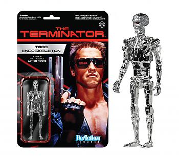 Chrome T Terminator  ReAction 3 3/4'' Retro Action Figure - 800 Endoskeleton