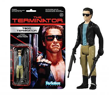 T Terminator ReAction 3 3/4'' Retro Action Figure - 800 Leather Jacket