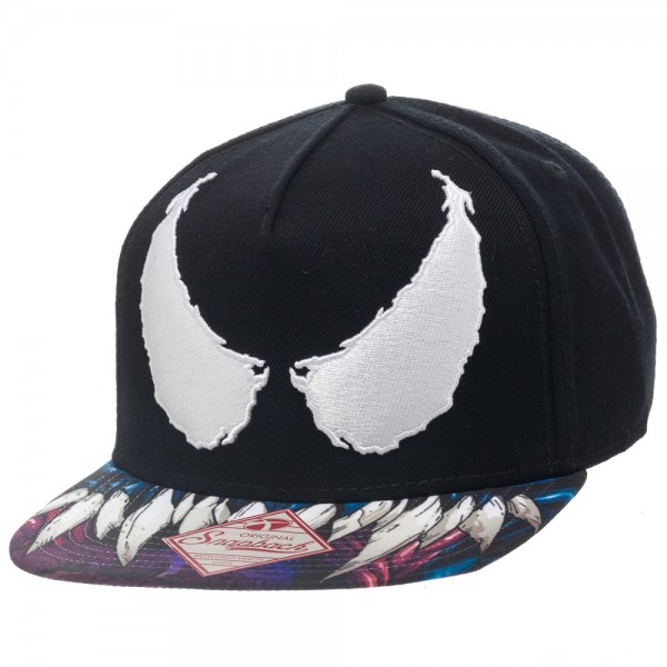 SpiderMan Cap - Venom Teeth Snapback @Archonia_US