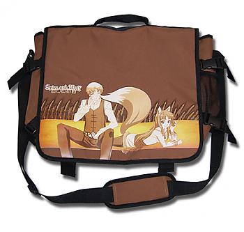 Spice and Wolf Messenger Bag - Kraft and Holo