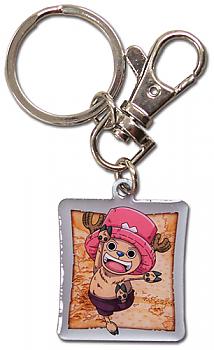One Piece Key Chain - Metal Chopper and Map