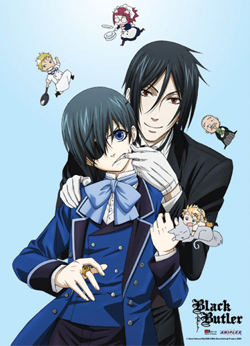 black butler wall scroll