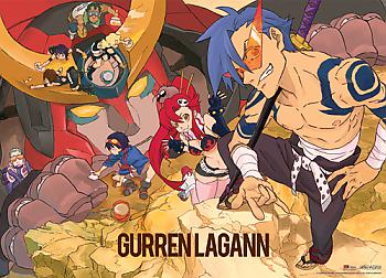 Gurren Lagann Wall Scroll - Group [LONG]