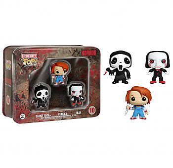 Horror Movies Pocket POP! Vinyl Figure - Ghostface, Chucky and Billy (Display of 3)