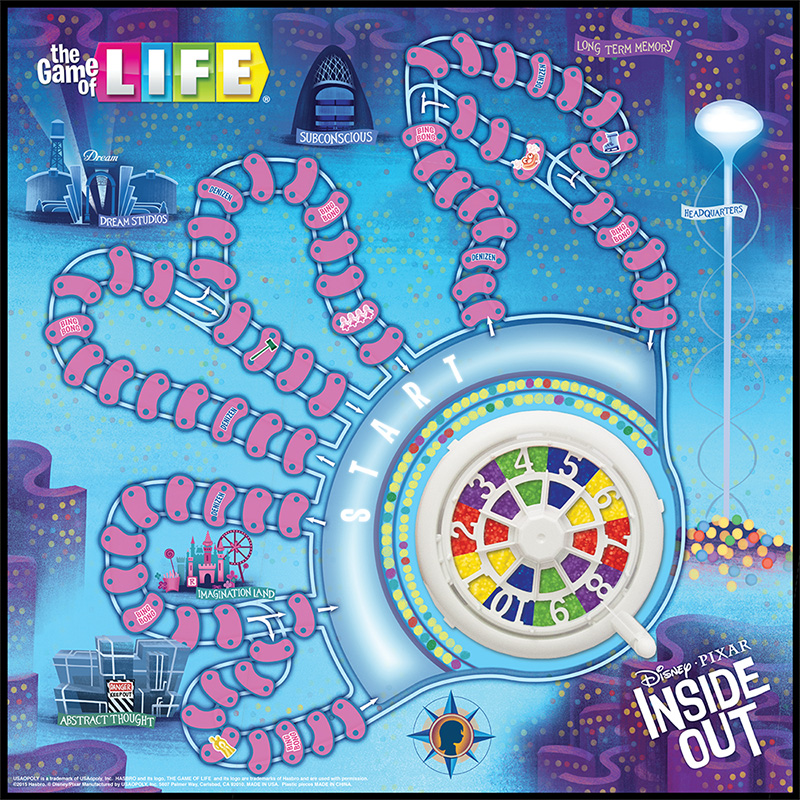 Inside Out Board Games Game of Life Collector's Edition