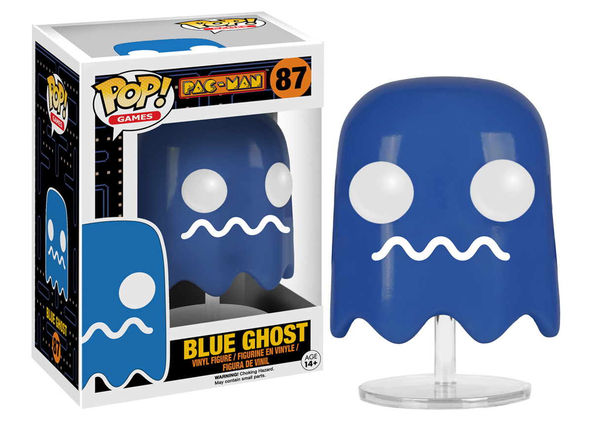 Pacman POP Vinyl Figure Blue Scared Ghost Archonia US