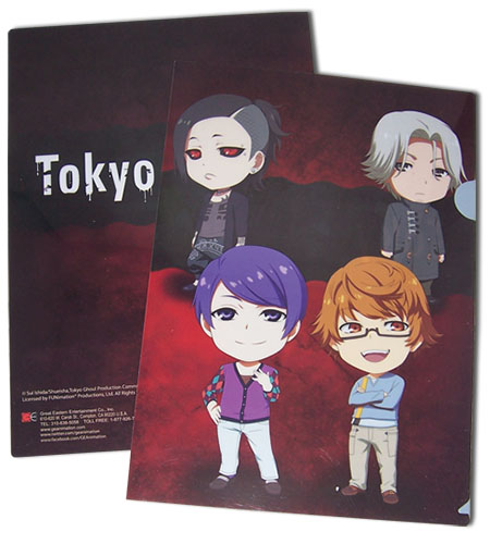 Tokyo Ghoul File Folder New SD Characters Ver Pack of 5 Stationery ge26321 2 