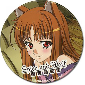 Spice and Wolf Button - Holo Red Face