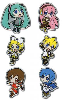 Vocaloid Pins - Character Sets (Miku / Len / Rin / Meiko / Luka / Kaito)