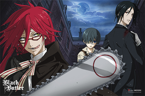 Black Butler Paper Poster Sebastian Vs Grell Archonia Us