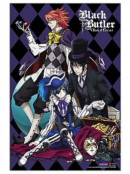 Black Butler Paper Poster - Sebatian, Ciel & Joker (Book 