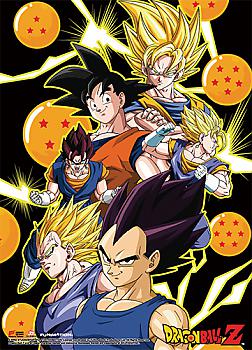 Dragon Ball Z Fabric Poster - Vegeta, Goku & Vegito