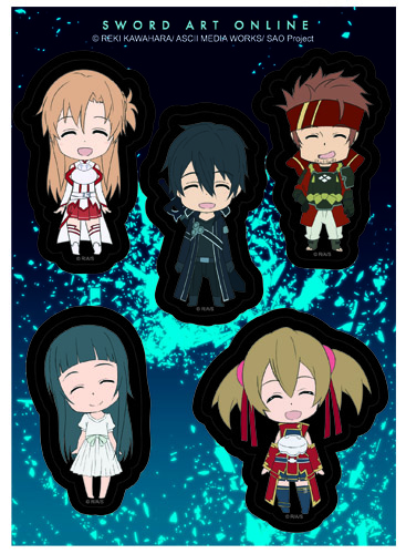  Sword  Art  Online  Sticker  SD Character Happy Pack  