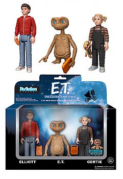 E.T. ReAction 3 3/4'' Retro Action Figure - E.T., Elliott & Gertie Box Set (Set of 3)