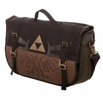 Zelda Messenger Bag - Logo Gold/Green