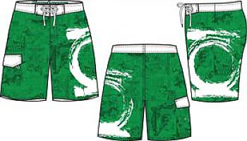 DC Comics Shorts - Green Lantern Emblem Brushed (M)