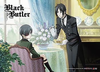 Black Butler Wall Scroll - Sebastian & Ciel Team Time