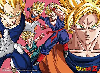 Dragon Ball Wall Scroll - Saiyan Group