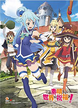 Konosuba Fabric Poster - Key Art 1