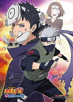 Naruto Wall Scroll - Obito & Kakashi Broken Bonds