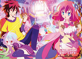 No Game No Life Fabric Poster - Play Cards