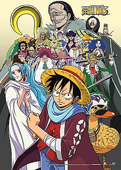 One Piece Wall Scroll - Baroque Works, Vivi & Luffy