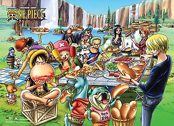 One Piece Wall Scroll - Picnic