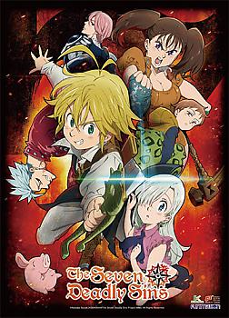 Seven Deadly Sins High-End Wall Scroll - Key Art